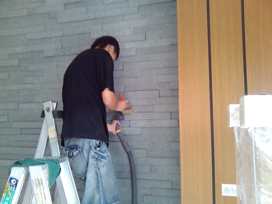 彰化主牆板岩清潔